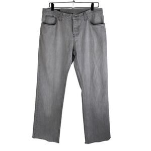 Gucci Regular Straight Leg Jeans Size 52 Dark Gray Washed Denim 34 x 29.5 Mens